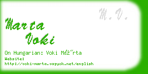 marta voki business card